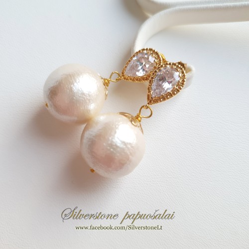 Auskarai "Light pearls"