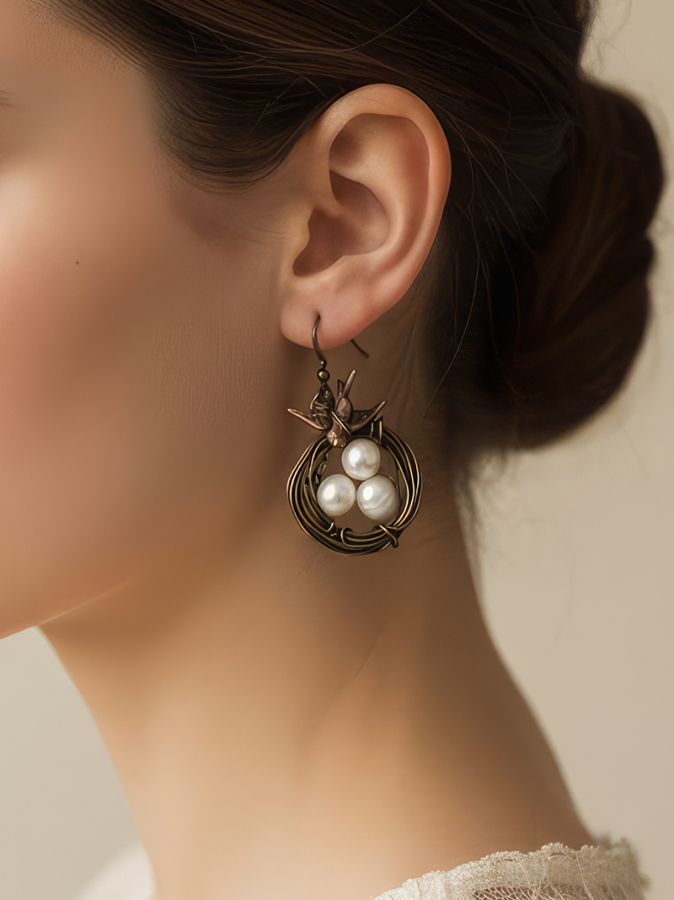 Auskarai "Spring Birds"