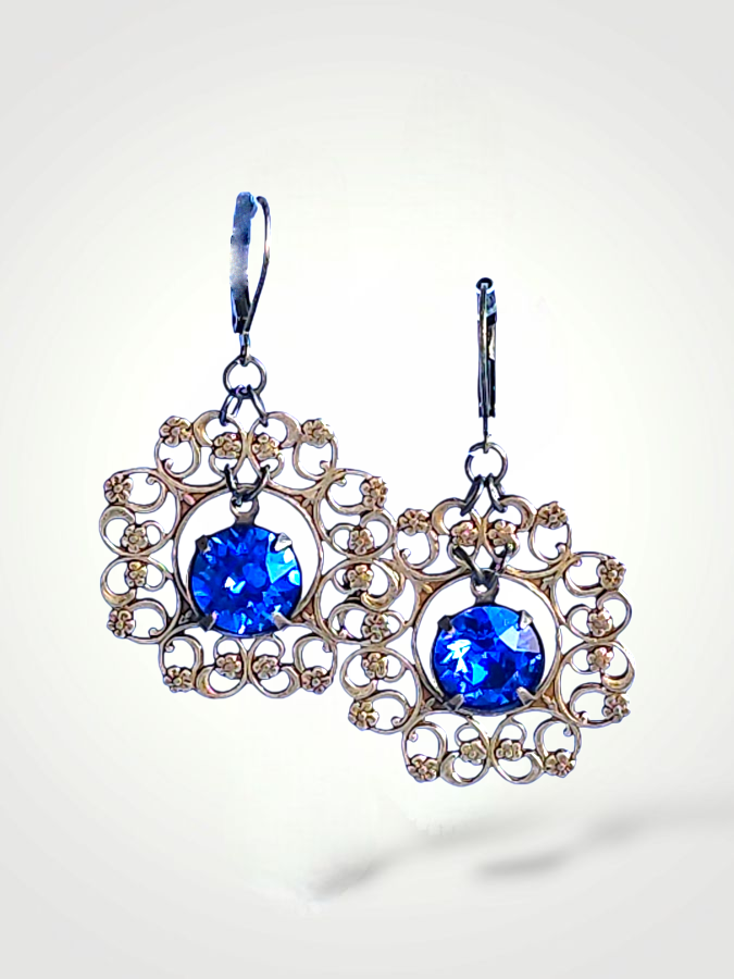 Auskarai "Blue Magic"