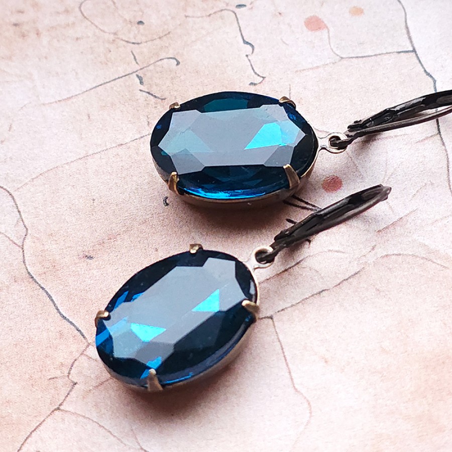 Auskarai "Blue Dreams"