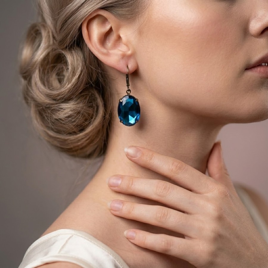 Auskarai "Blue Dreams"