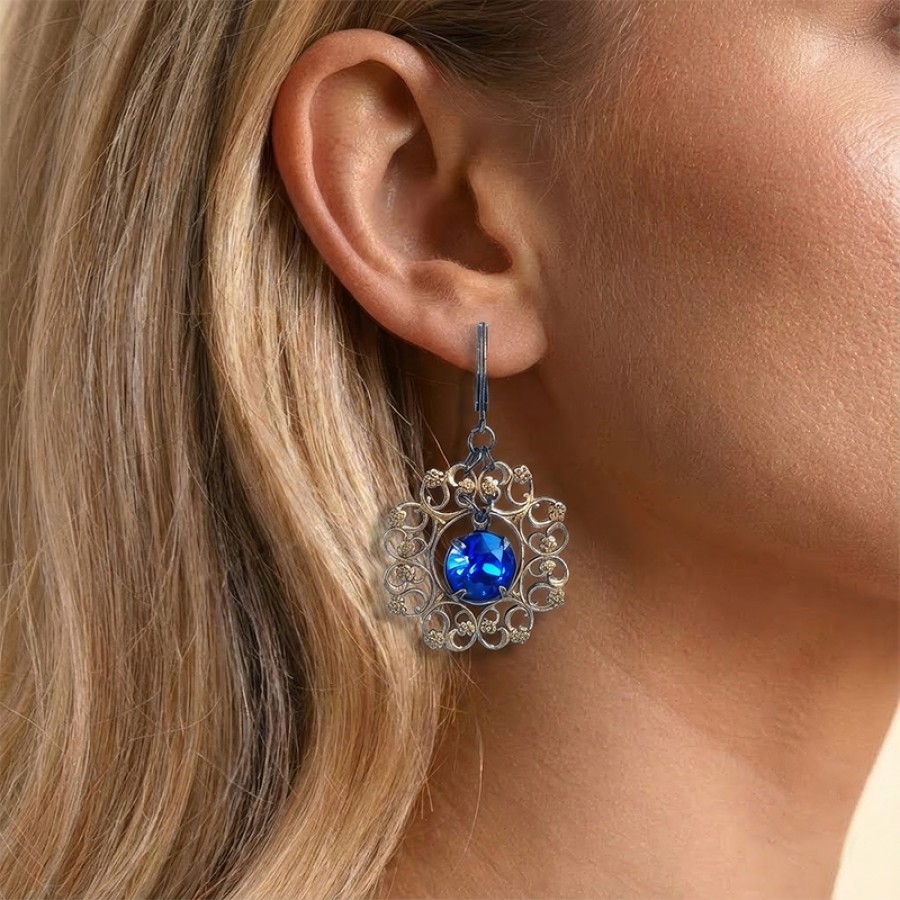 Auskarai "Blue Magic"