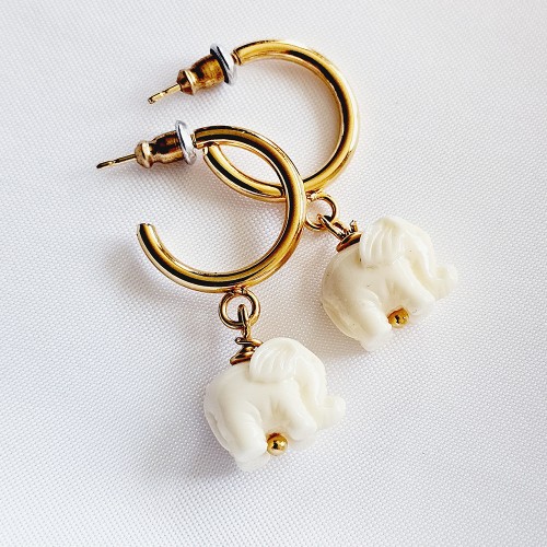 Auskarai "Elephants"