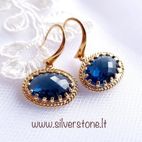 Earrings "Blue Diamonds"