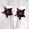Earrings "Chocolate Flowers"