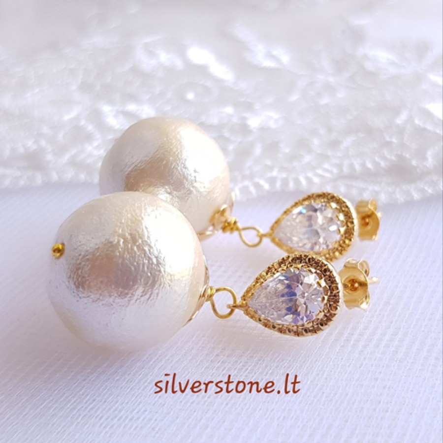 Earrings "Light pearls"