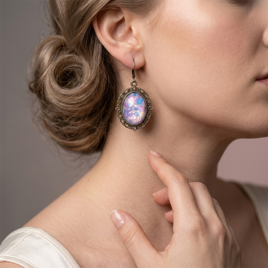 Auskarai "Harlequin"