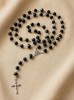 Rosary "Black agate"