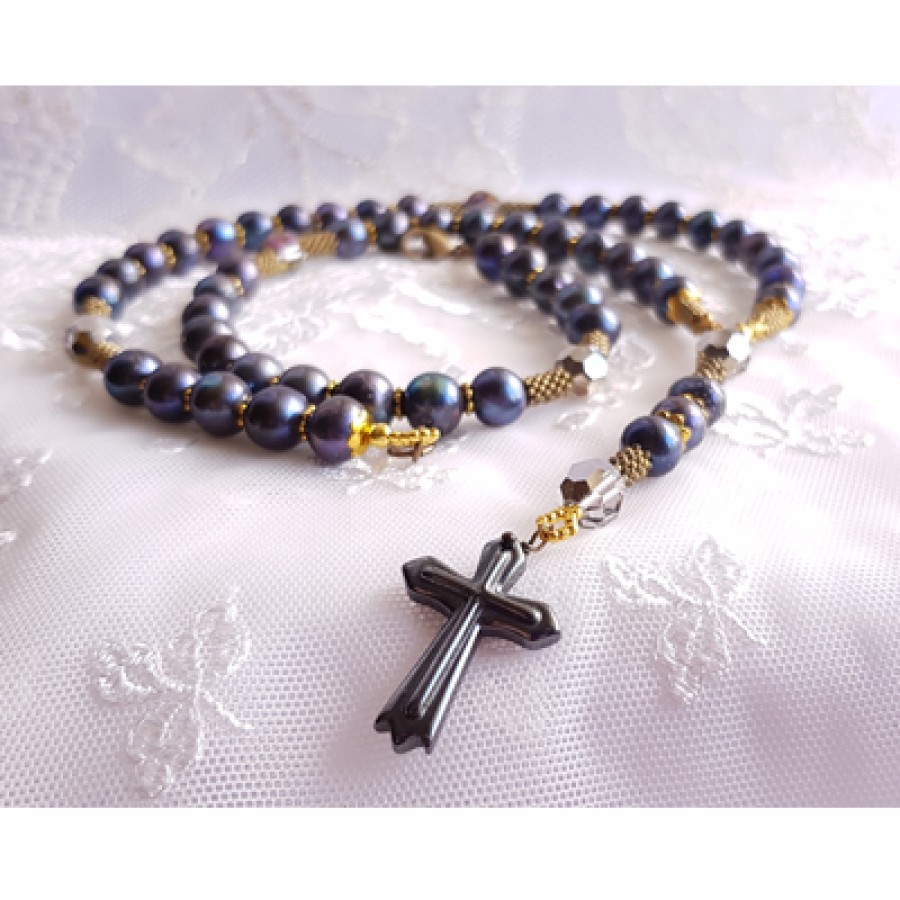 Rosary "Black Pearls"