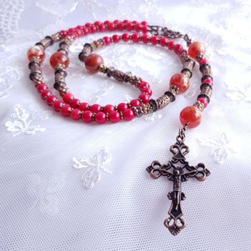 Rosary "Red berries"