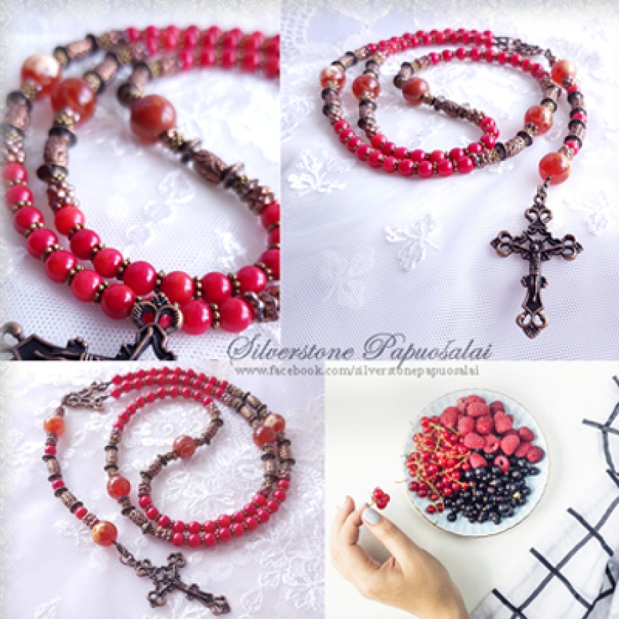 Rosary "Red berries"
