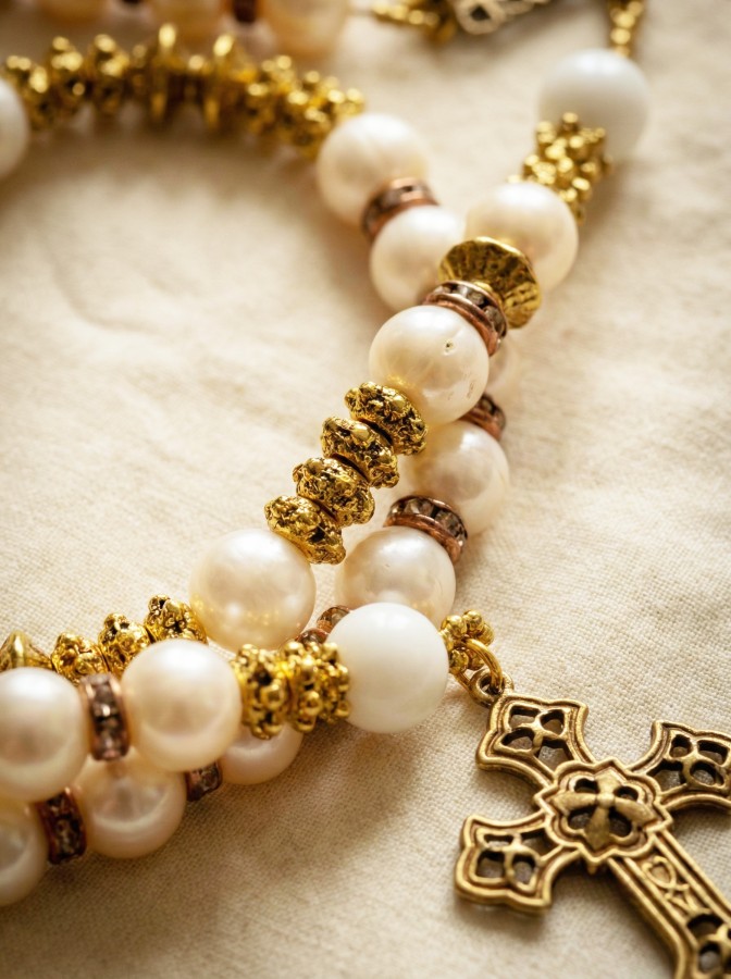 Rosary "Perlita cross"