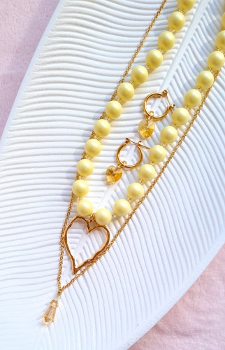 Necklace "Yellow"